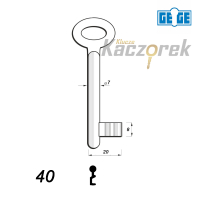 Numerowany GE-GE / LOB 40 - klucz surowy